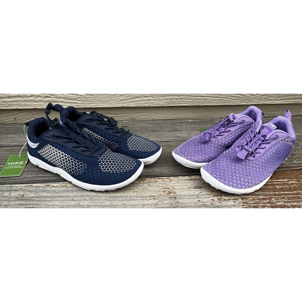 New! 2 Pairs Hike Footwear HF Series Flow Women's 6 Barefoot Shoes Navy & Purple